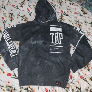 twenty one pilots acid wash hoodie